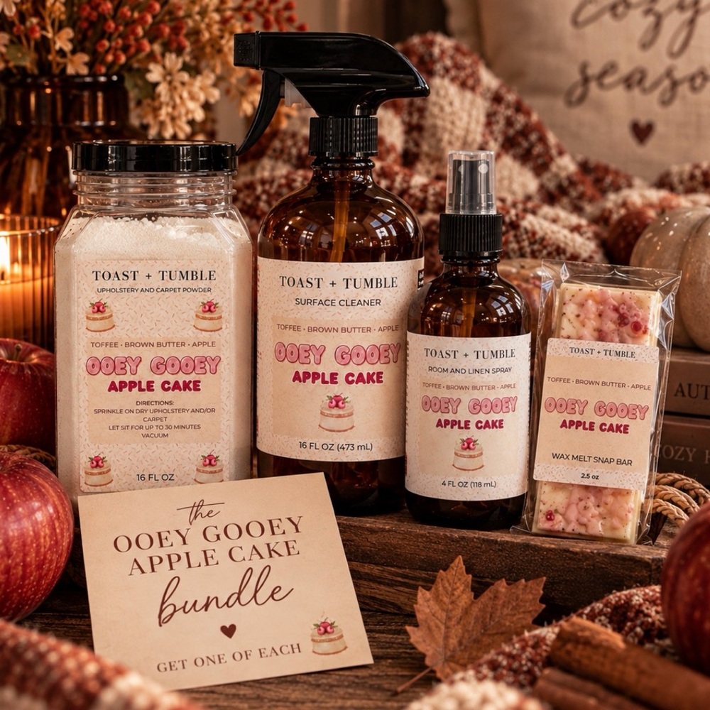 Ooey Gooey Apple Cake Bath & Body Bundle - Brown